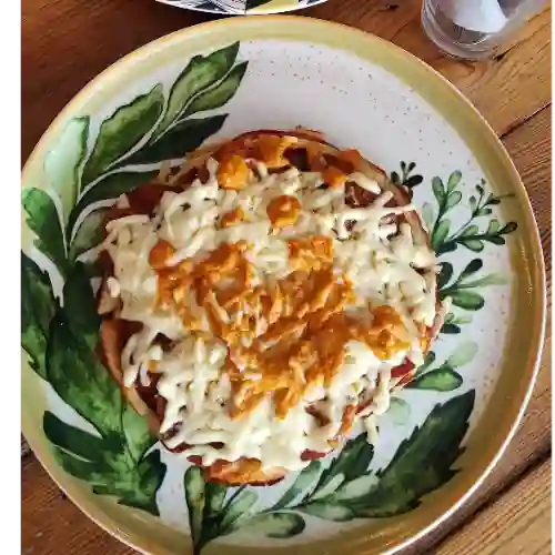 Waffle Pollo con Champiñones