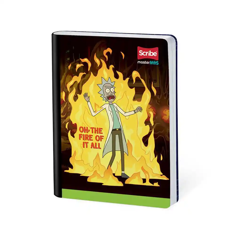 Cuaderno Rick&Mort Master Mas Cuadriculado 100 Hojas Cosido Scribe