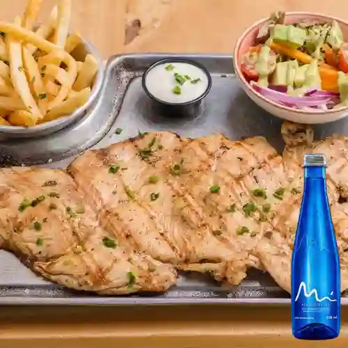 Combo Pechuga a la Parrilla +Manantial S/gas 500ml
