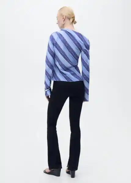 Blusa Celeste Celeste Talla M Mujer Mango