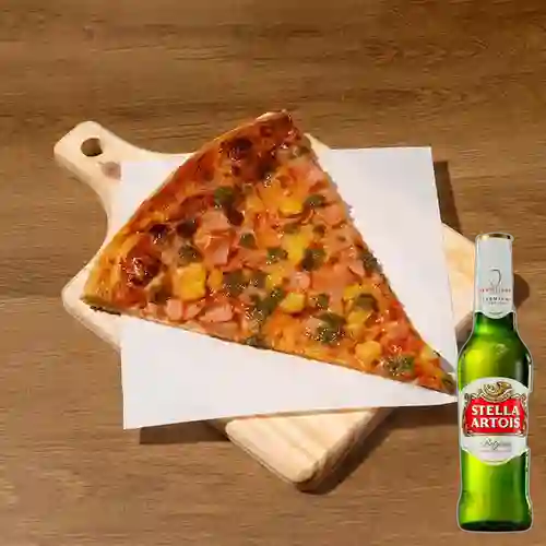 Combo Slice Hawaiana (pesto) + Stella Artois 355 ml