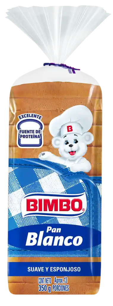 Pan Tajado Bimbo Blanco Suave Esponjoso (350 Gr)