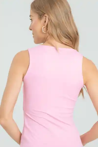 Top Basic Color Rosado Barbie Talla L Ragged