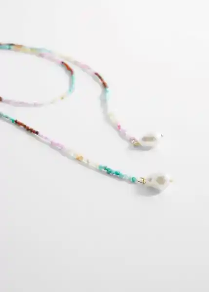 Collar Luna Rosa Pastel Talla 99 Mujer Mango