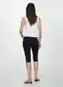 Jean Lora Tejano Negro Talla 34 Mujer Mango