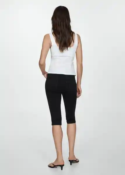 Jean Lora Tejano Negro Talla 34 Mujer Mango
