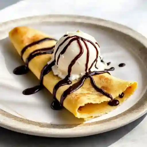 Crepe Dulce Con Helado