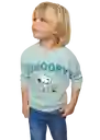 Sudadera Snoopyb Verde Pastel Talla 66 Niños Mango