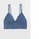 Bralette Azul Talla: SMALL American Eagle
