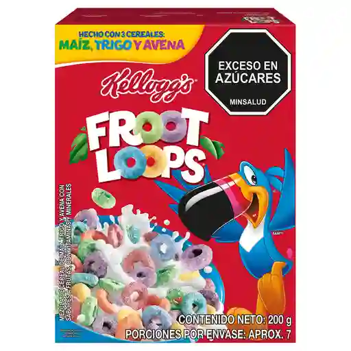 Froot Loops Cereal Mezcla Trigo Maíz Avena Frutas