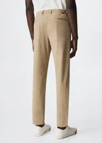 Pantalón Cool Camel Talla 40 Hombre Mango