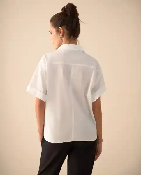 Camisa Blanco 0 Claro Talla L 411G002 Espirit