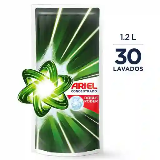 Detergente Liquido Ariel Doble Poder de 1.2L Jabon para Ropa