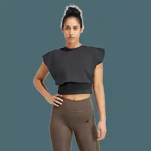 Adidas Camisa Polo Power Boxy Tk Mujer Negro Talla Ref: IW1496