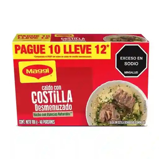 Caldo Con Costilla Maggi Desmenuzado 108 g