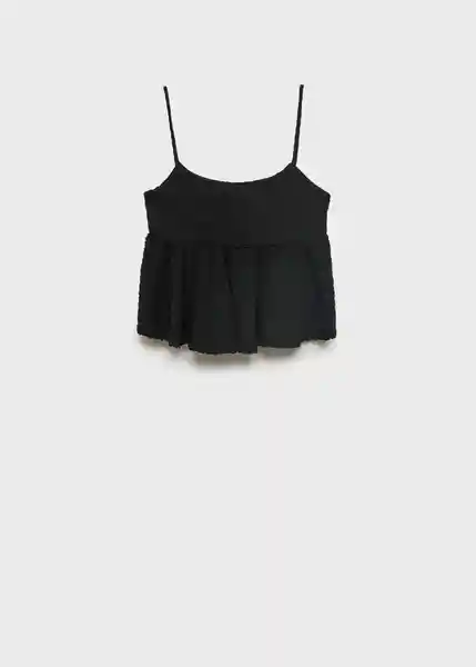 Top Veronica Negro Talla S Mujer Mango