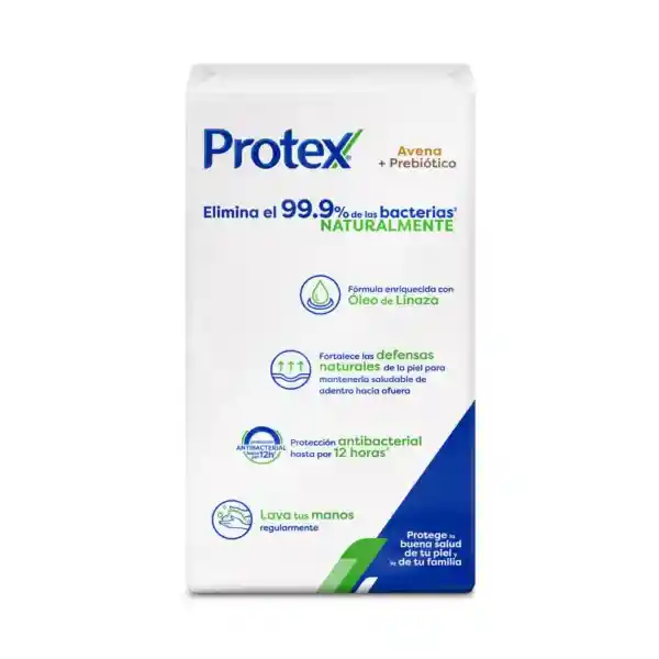Jabón Protex Avena + Prebiótico en Barra 8x110g