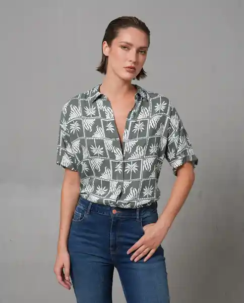 Camisa Mujer Verde Talla S 219G015_VER176009 Rifle