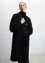 Abrigo Picarol Negro Talla S Mujer Mango