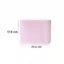 Organizador Plástico Con Asa Rosa Miniso