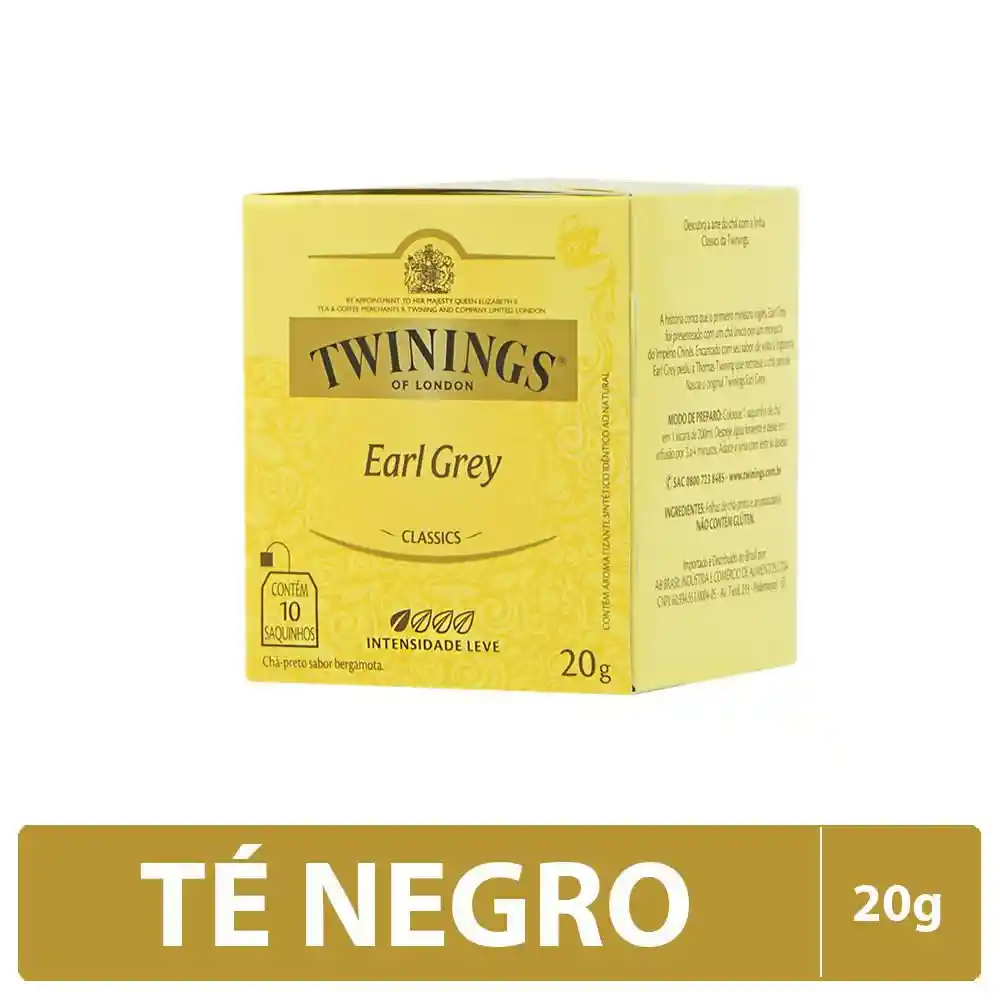 Twinings Té Negro Clásico Earl Grey