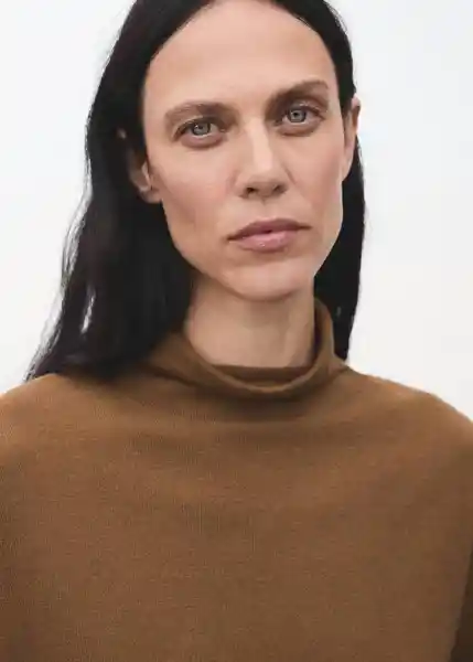 Saco Jersey Mila Tabaco Talla S Mujer Mango