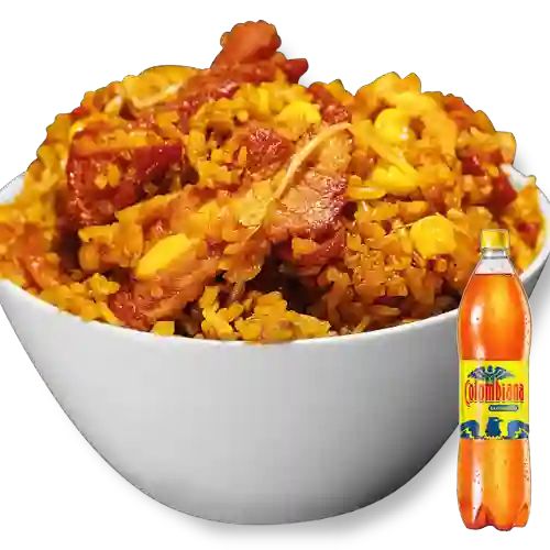 Combo Arroz Ranchero (2 Personas) + Colombiana 1.5 l