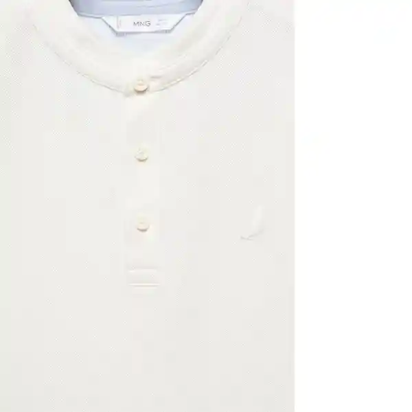 Camisa Polo Hanoi6 Off White Talla 10 Niños Mango