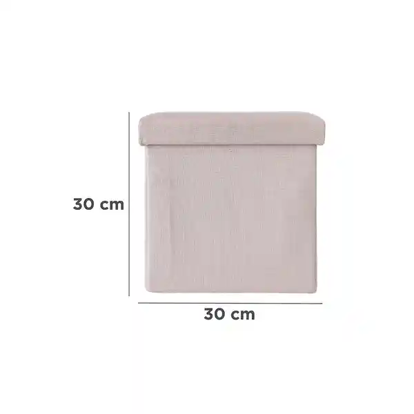 Organizador de Tela Plegable Cuadrada Beige Miniso