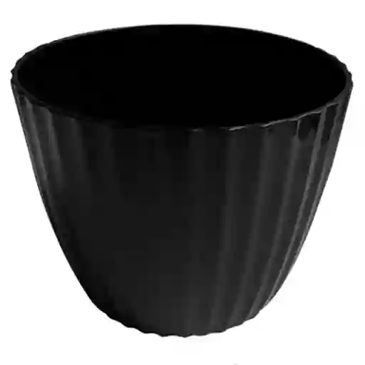 Marres Matera Plástico Negro Líneas 16.5 cm