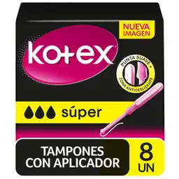 Kotex Tampones Super con Aplicador