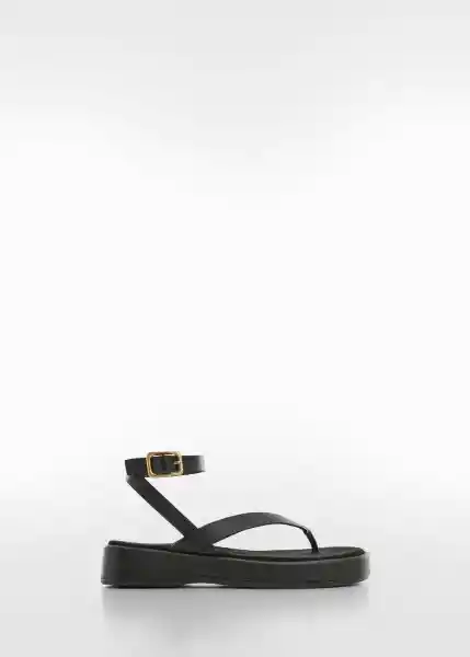 Sandalias Tila1 Negro Talla 41 Mujer Mango