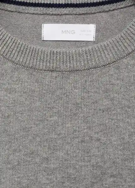 Jersey Hugo7 Gris Medio Vigore Talla 14 Niños Mango