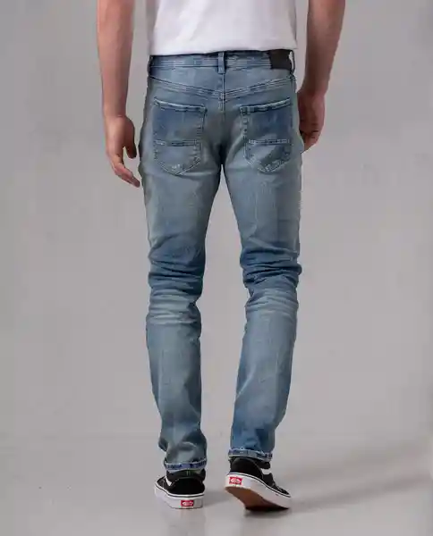 Jean Slim Hombre Azul Alférez Oscuro Talla 30 65630 Rifle