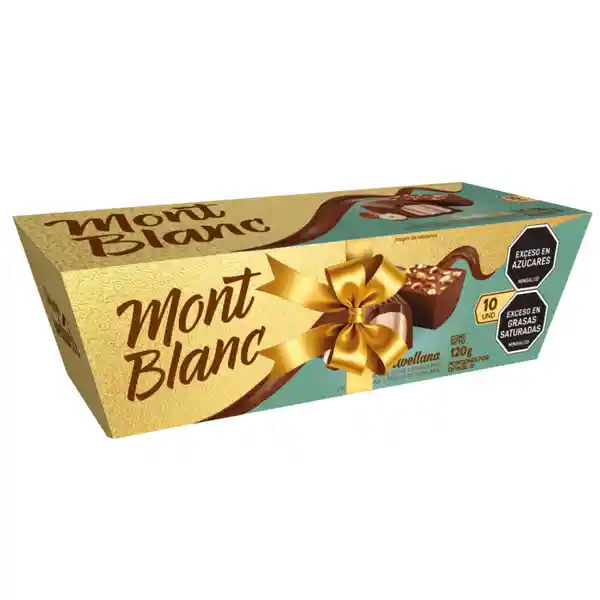 Golosina Montblanc Bombones Avellana Plegadizas x 10 Und x 12 g