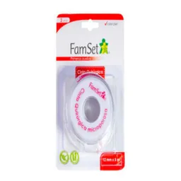 Famset Cinta Quirúrgica Microporosa Piel 12 mm x 5 m