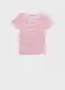 Camiseta Mangora-H Rojo Talla S Mujer Mango