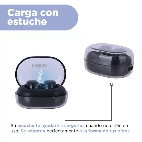 Audifonos Tws Space Capsule Serie Negro D50 Miniso