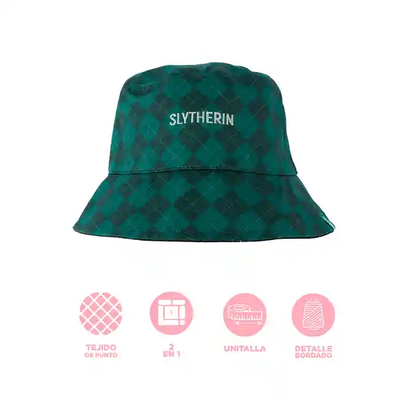 Sombrero Cubo Doble Vista Harry Potter Slytherin Surtido Miniso