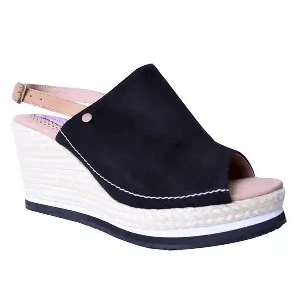 Zapatos Spadrilla Plataforma Ilka Negro 35