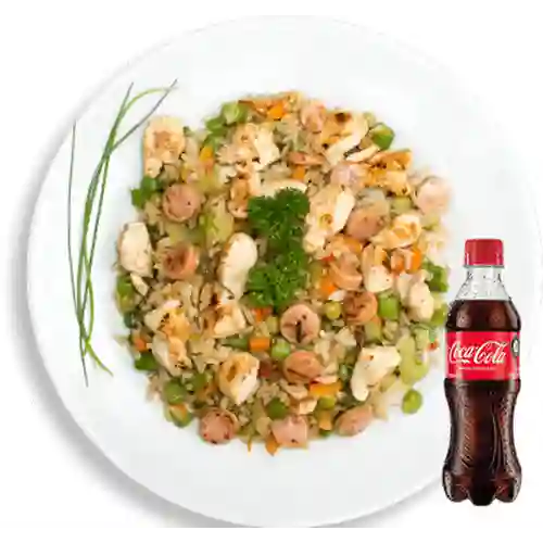 Combo Arroz c/ Pollo +Cocacola Orig 400ml