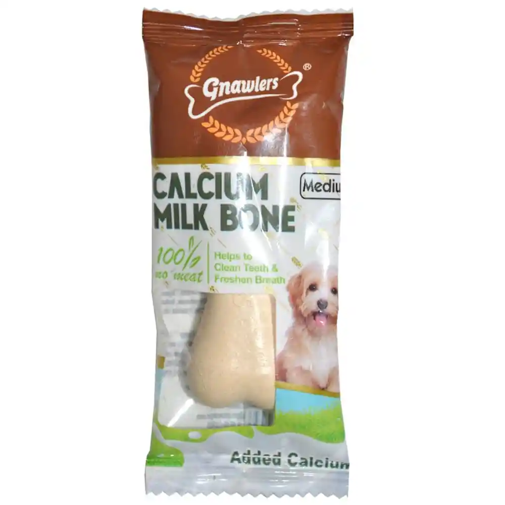 Gnawlers Hueso de Leche Calcium para Perros