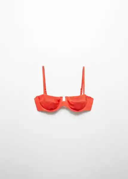 Top Bikini Ada Rojo Talla M Mujer Mango