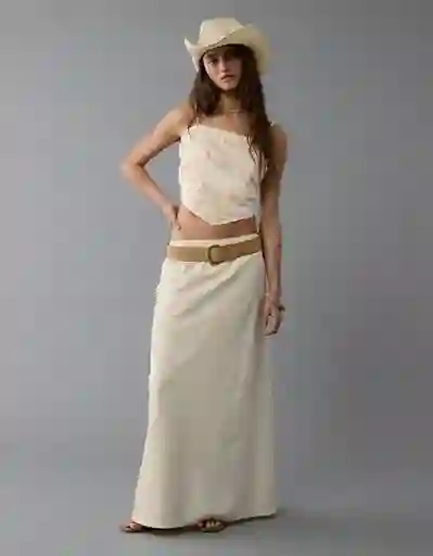 Falda Mujer Blanco Talla: SMALL 8452106 American Eagle