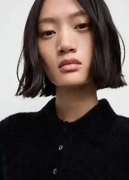 Saco Jersey Pelipol Negro Talla S Mujer Mango