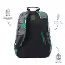 Morral Juvenil Porta Pc 14" Acuarela Gris