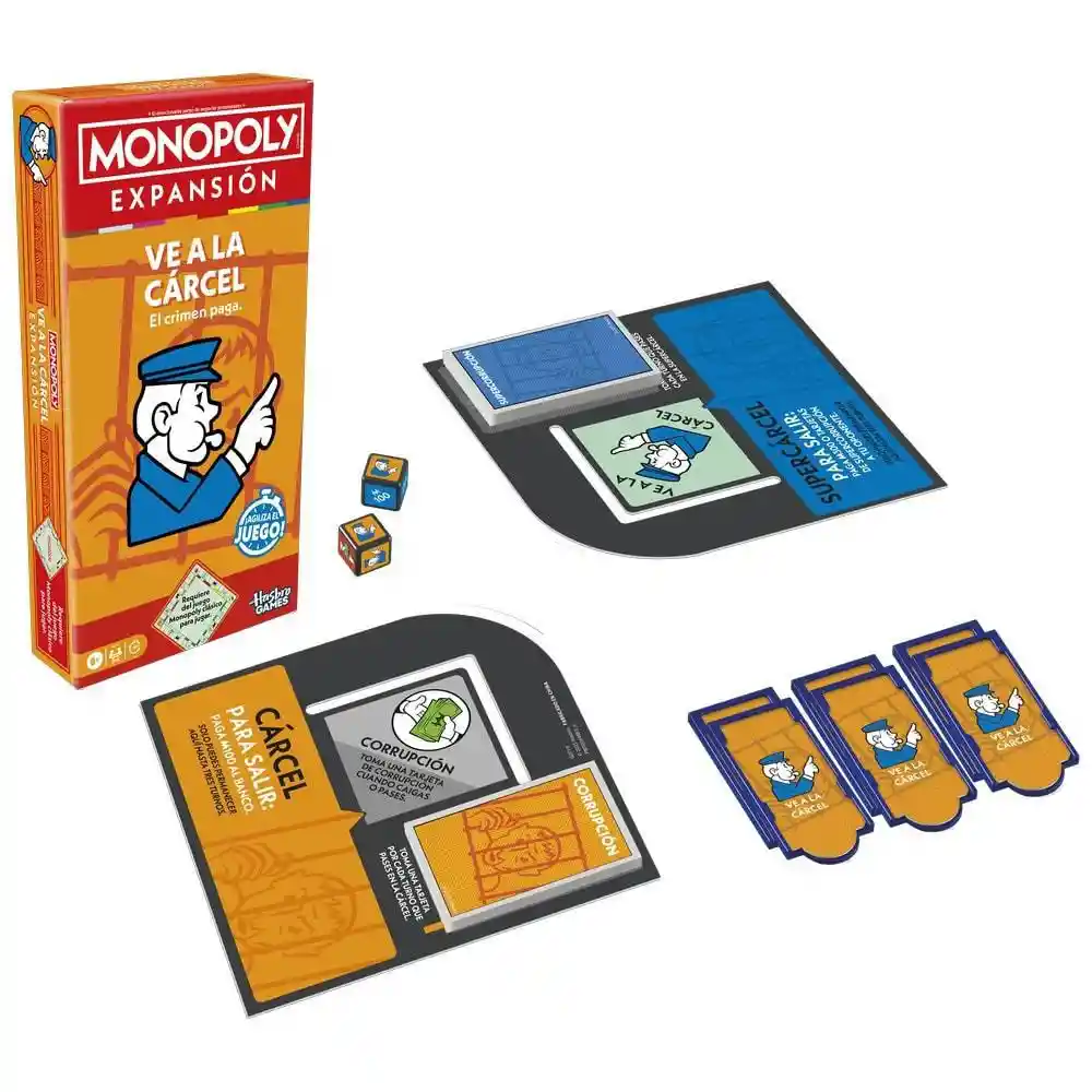 Juego de Mesa Monopoly Expansión Ve a La Cárcel Hasbro Gaming