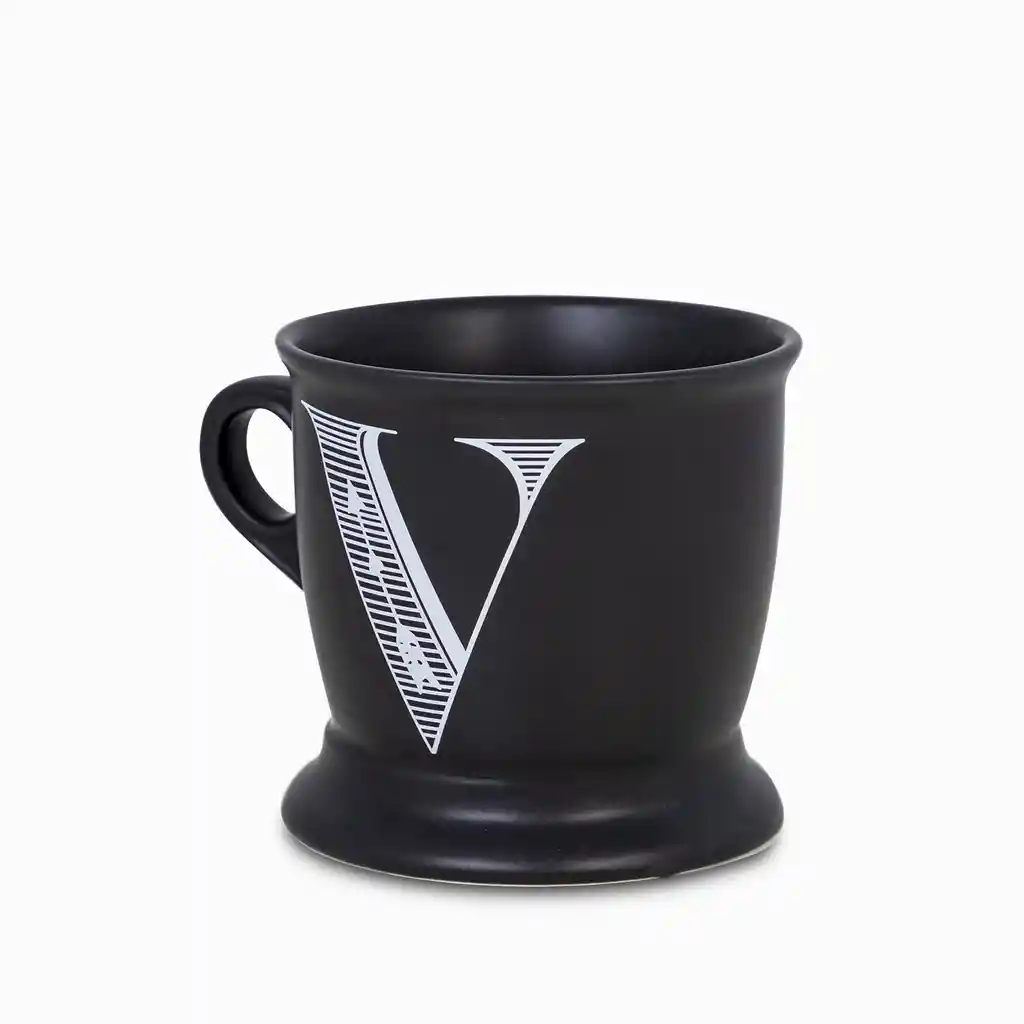 Ambiente Gourmet Mug Con Letra V Negro