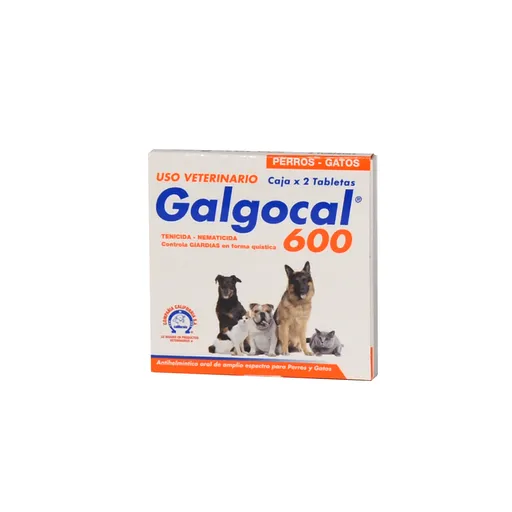 Galgocal 600 Antiparasitario 2 Tabletas