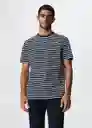 Camiseta Trip Navy Talla Xxl Hombre Mango